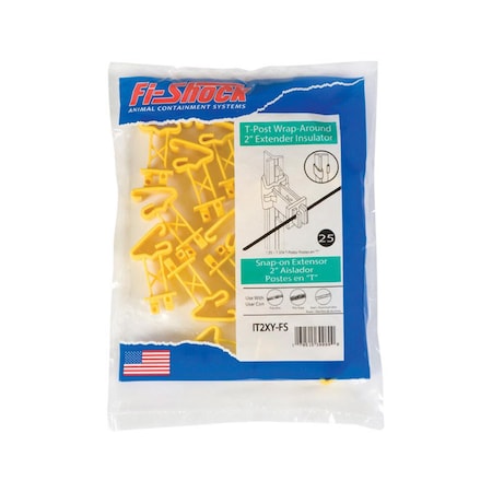 Woodstream 2 In. T-Post Insulator Snapon 7186042